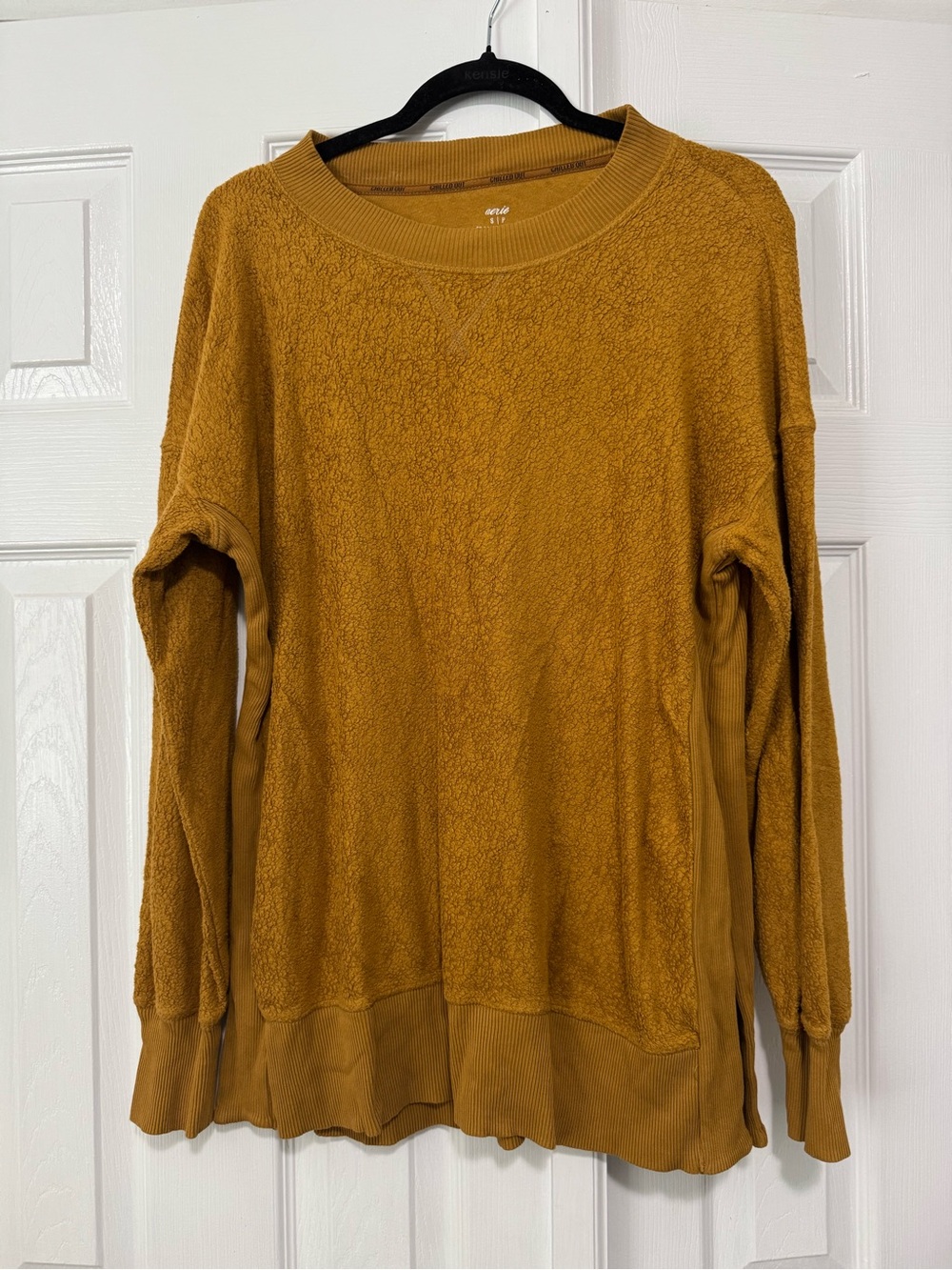 aerie Chilled Out Oversized Sherpa Crewneck - Picture 1 of 4